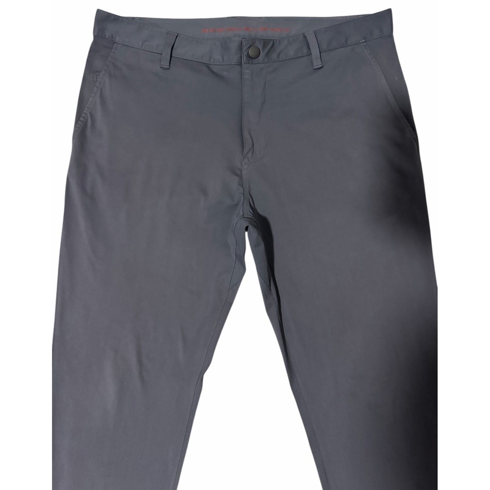 RHONE Commuter Pants Slim Fit Performance Blue Gray  Men's Size 35 x 30 - Picture 3 of 12